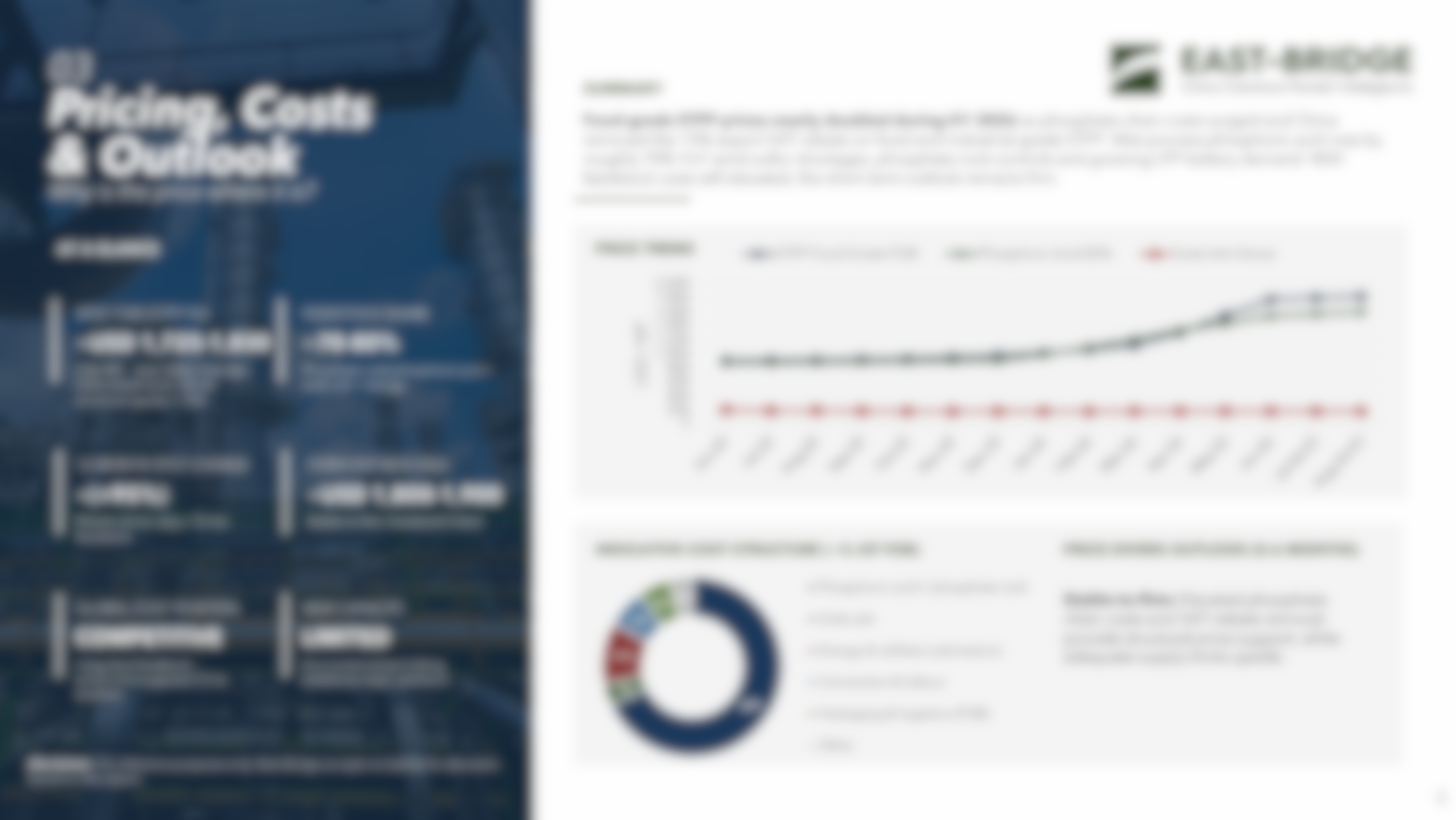 Sodium Tripolyphosphate (STPP, Food Grade) - China Market Intelligence Report