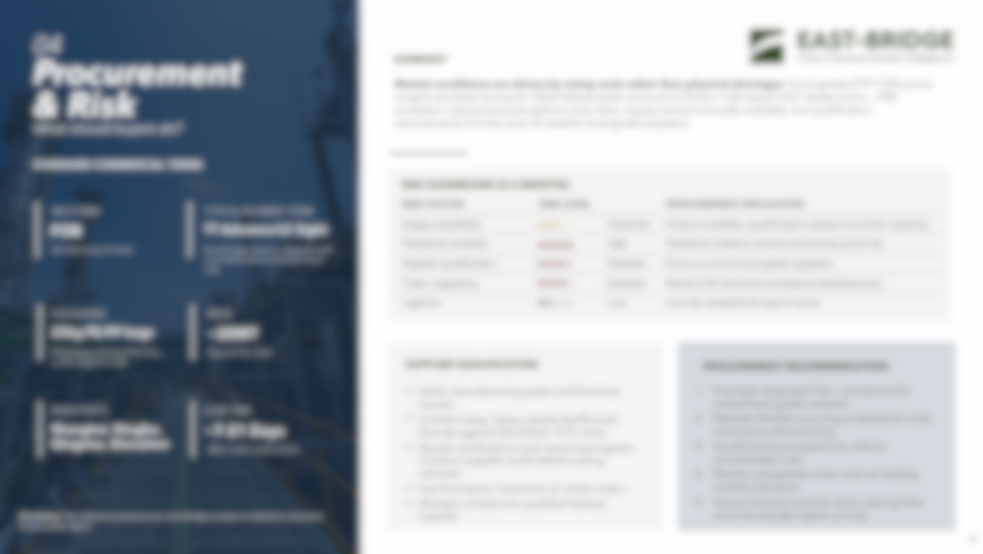 Sodium  Tripolyphosphate  (STPP, Food Grade) - China Market Intelligence Report